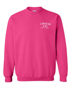 Canadian Girl Forever And Always Left Chest  Crewneck Sweatshirt - Unisex