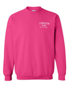 Canadian Girl Forever And Always Left Chest and Back  Crewneck Sweatshirt - Unisex