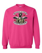 Cobra Chicken Air Force Crewneck Sweatshirt in Heliconia Pink
