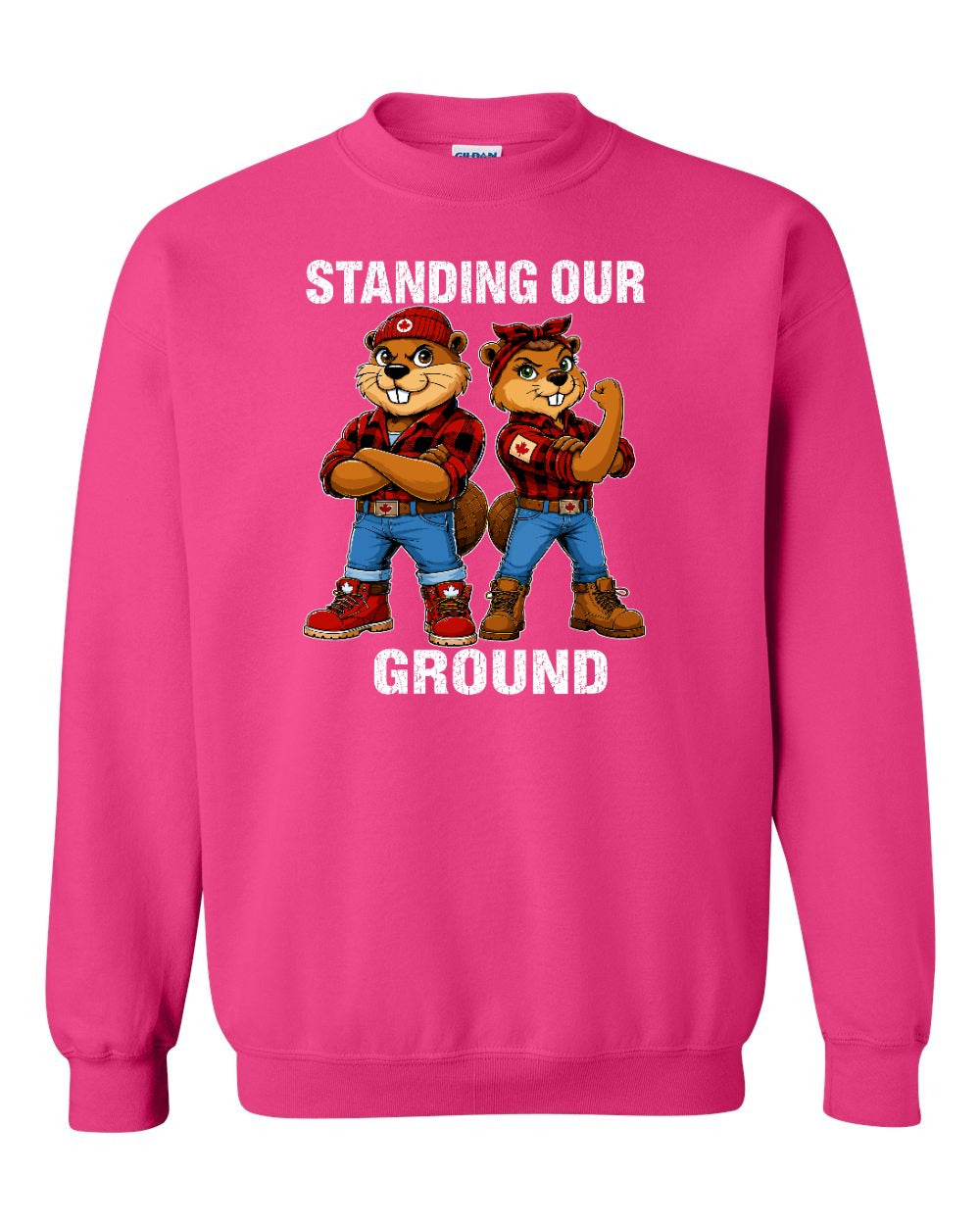 Standing Our Ground Crewneck Sweatshirt in Pink