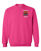 Standing Our Ground Left Chest Crewneck Sweatshirt in Pink