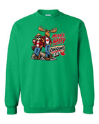 Mean and Nasty New Full Front Crewneck Sweatshirt in Irish Green
