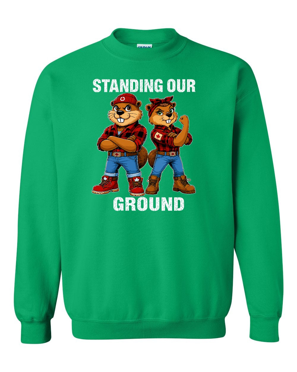 Standing Our Ground Crewneck Sweatshirt in Irish Green