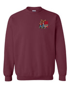 New Mean and Nasty Canadians Left Chest Crewneck Sweatshirt in Maroon