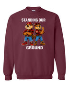 Standing Our Ground Crewneck Sweatshirt in Maroon