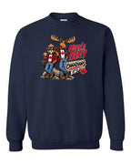 Mean and Nasty New Full Front Crewneck Sweatshirt in Navy