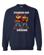 Standing Our Ground Crewneck Sweatshirt in Navy