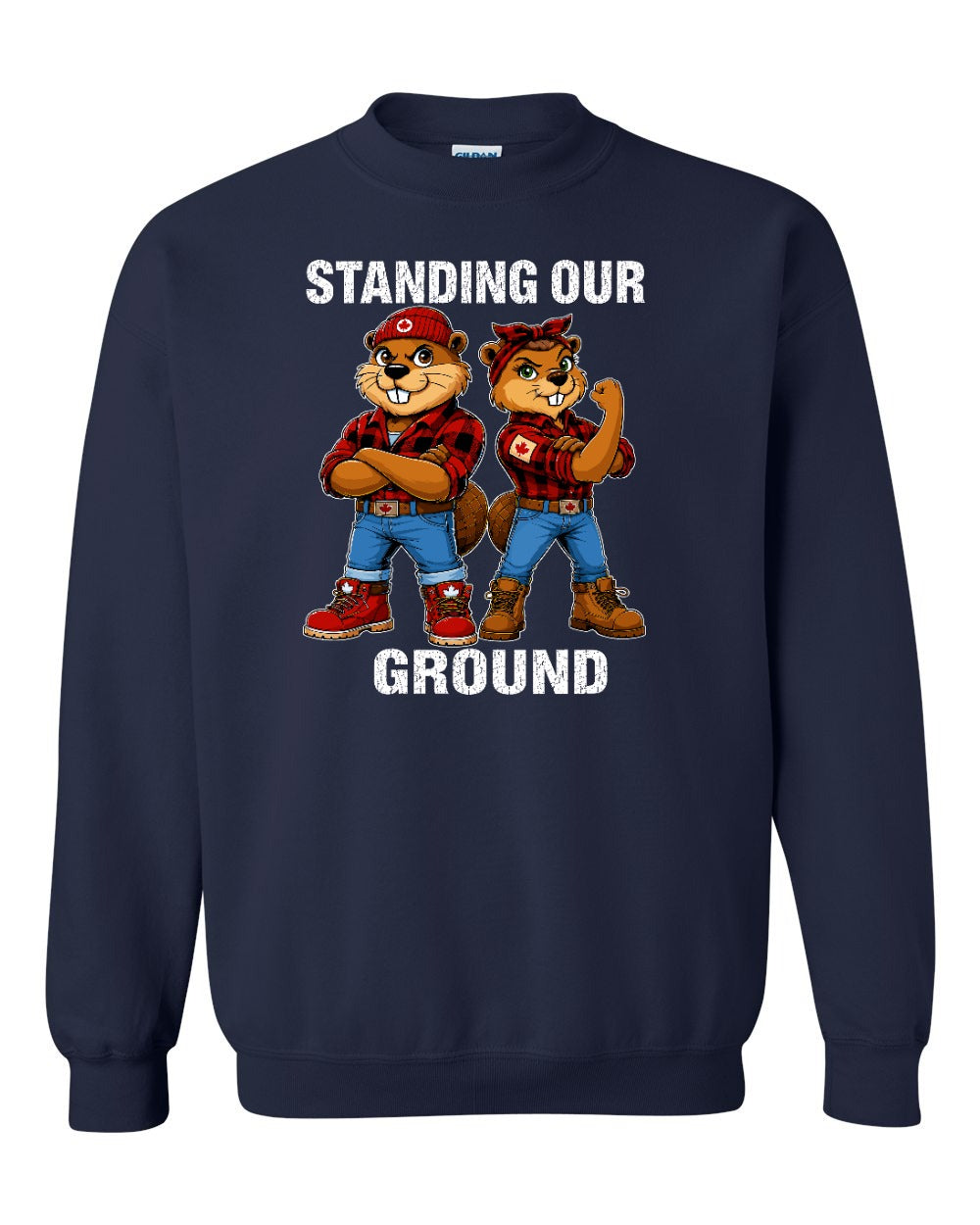 Standing Our Ground Crewneck Sweatshirt in Navy