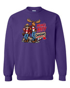 Mean and Nasty New Full Front Crewneck Sweatshirt in Purple