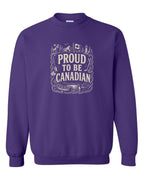 Proud To Be Canadian Folk   Crewneck Sweatshirt - Unisex