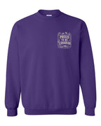 Proud To Be Canadian Folk Left Chest  Crewneck Sweatshirt - Unisex