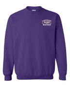 Canadian Born & Raised Sign Left Chest And Back  Crewneck Sweatshirt - Unisex
