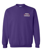 Proud To Be Canadian Sign Left Chest  Crewneck Sweatshirt - Unisex