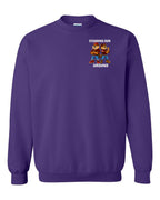 Standing Our Ground Left Chest Crewneck Sweatshirt in Purple