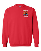 Standing Our Ground Left Chest Crewneck Sweatshirt in Red