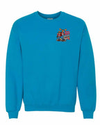 Mean and Nasty New Left Chest Crewneck Sweatshirt in Sapphire