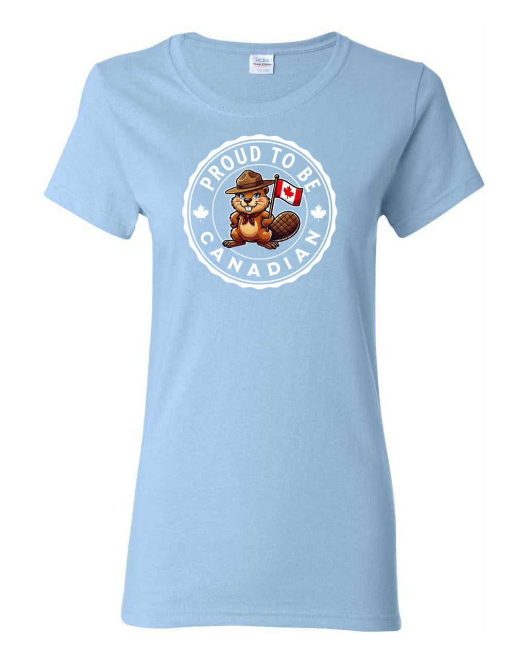 Proud to be Canadian Female Beaver  Women's Tee