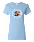 Flags Up Female Beaver  Women's Tee )