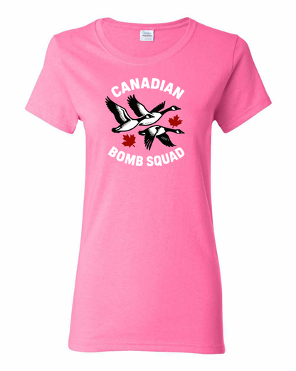 Canadian Bomb Squad Full Women's Tee - Gildan Canada (sewn Internationally )
