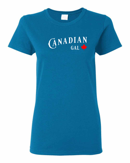 Canadian Gal Full Front Women's Tee - Gildan Canada (sewn Internationally)