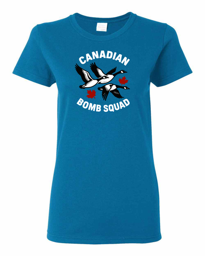Canadian Bomb Squad Full Women's Tee - Gildan Canada (sewn Internationally )