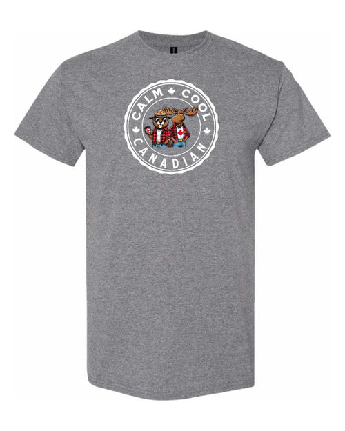 Calm Cool Canadian Beaver and Moose  Men's Tee