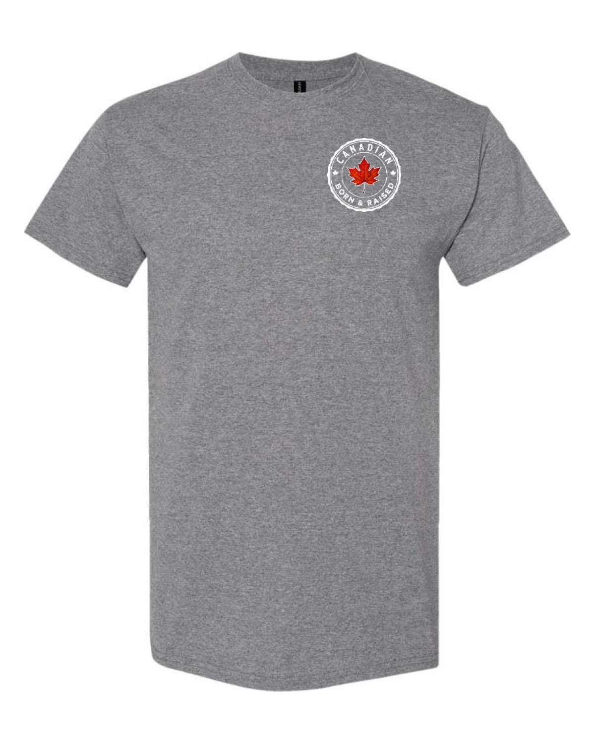 Canadian Born And Raised Left Chest Men's Tee