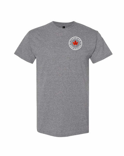 Canadian Born And Raised Left Chest Men's Tee - Gildan Canada (sewn Internationally)