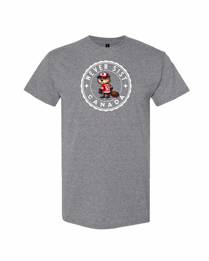 Never 51st Beaver Mens Tee - Gildan Canada (sewn Internationally)