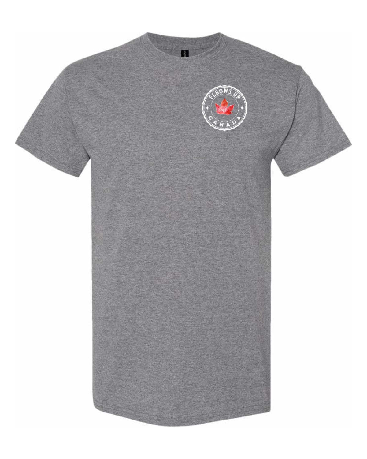 Elbows up Leaf Left Chest & Back Men's Tee