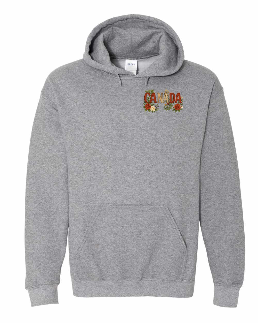 Canada Flowers Left Chest Pullover - Gildan Canada (sewn Internationally)