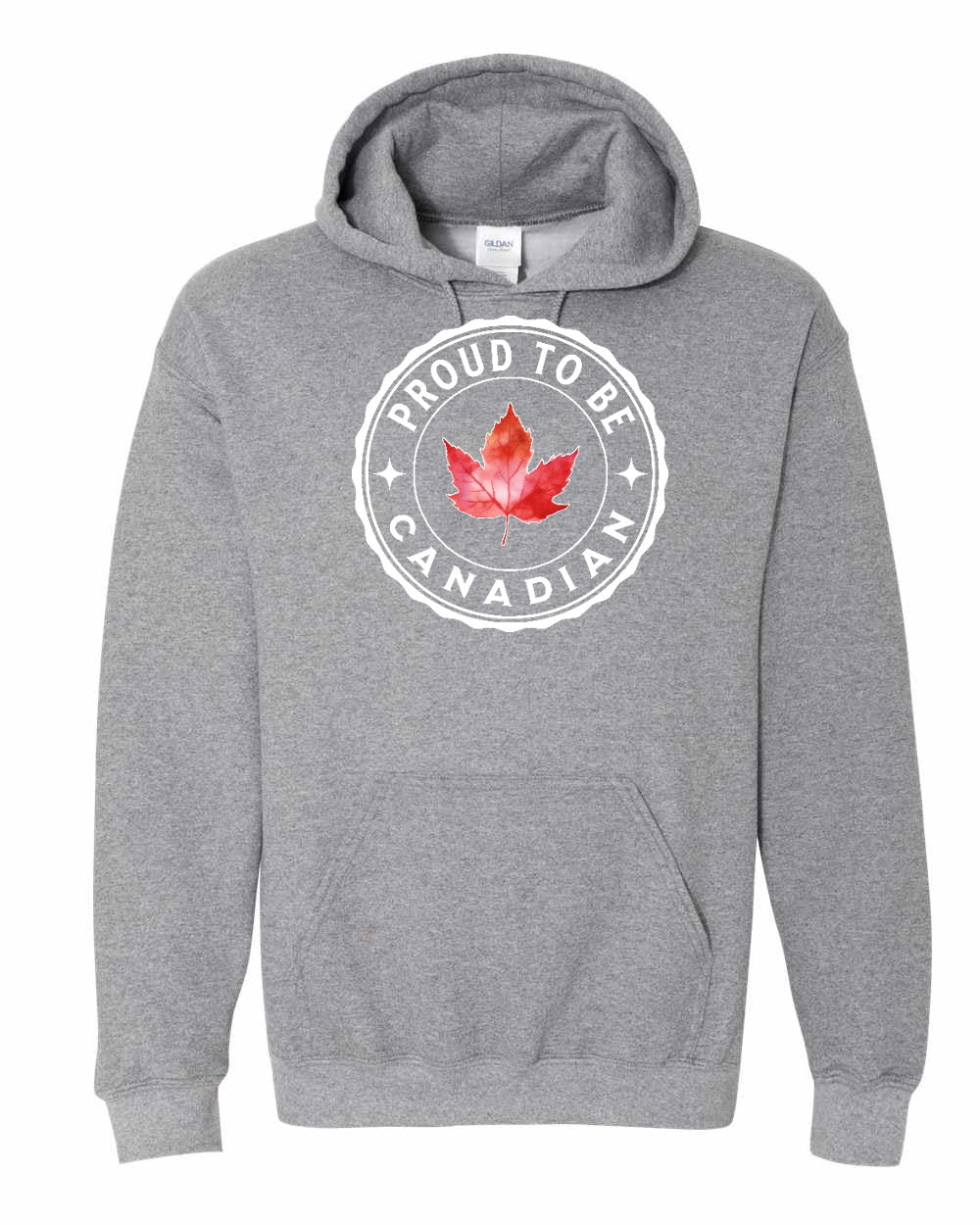 Proud to be Canadian leaf Full Front Pullover Hoodie