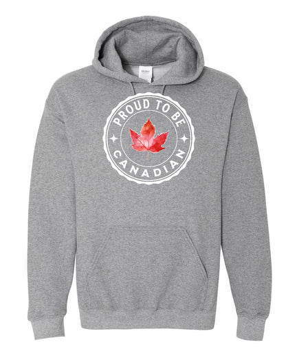 Proud to be Canadian leaf Full Front Pullover Hoodie