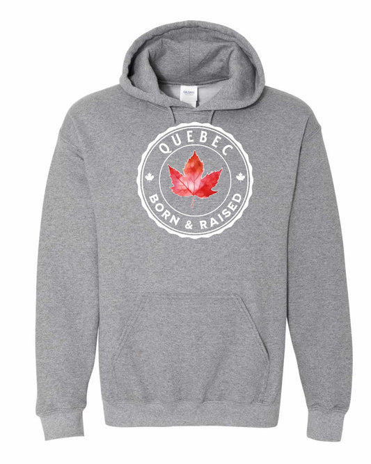Born and Raised Quebec Full Pullover - Gildan Canada (sewn Internationally)
