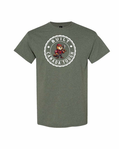 Built Canada Tough Male Beaver Axe Men's Tee - Gildan Canada (sewn Internationally)