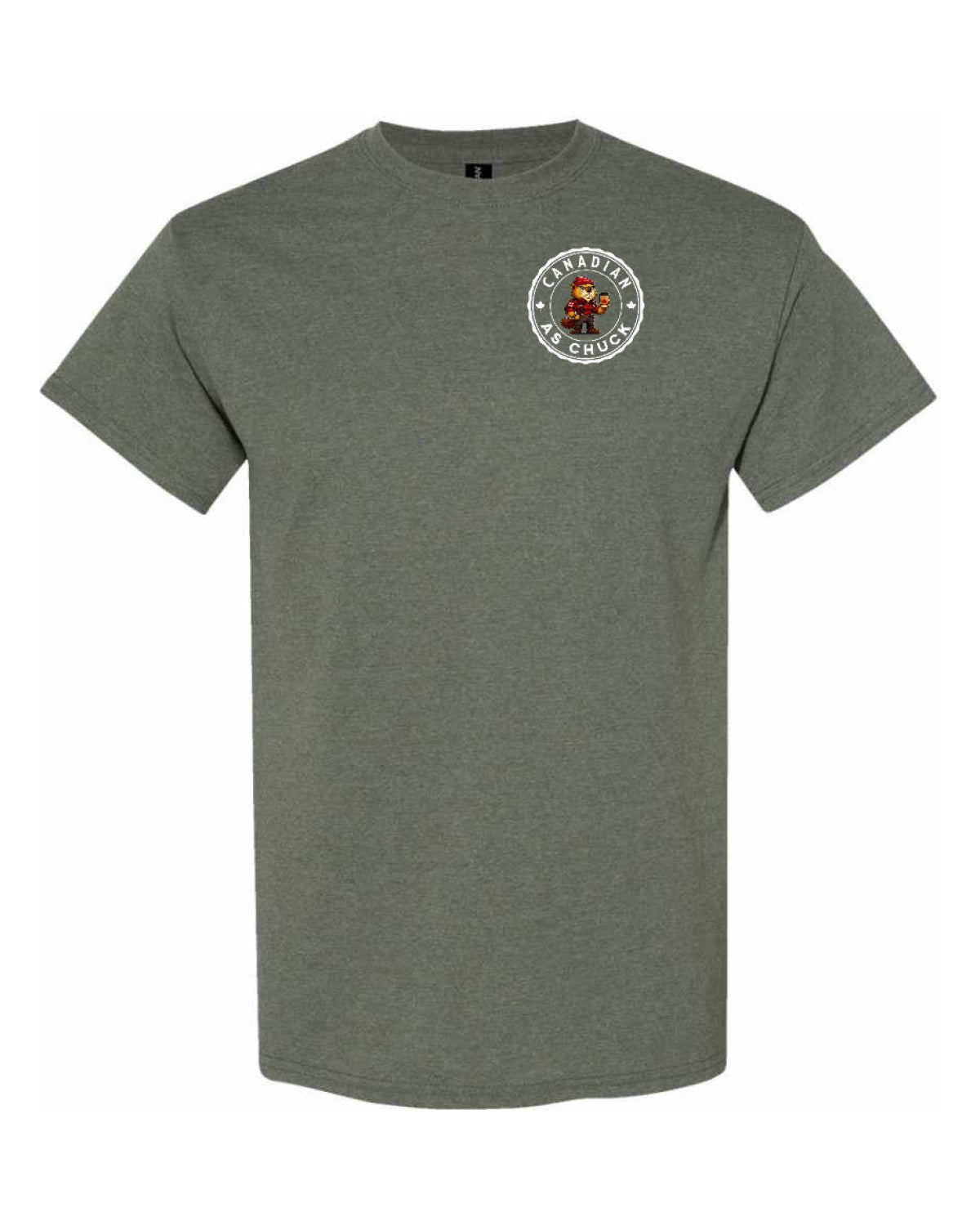 Canadian As Chuck Left Chest & Back Men's Tee