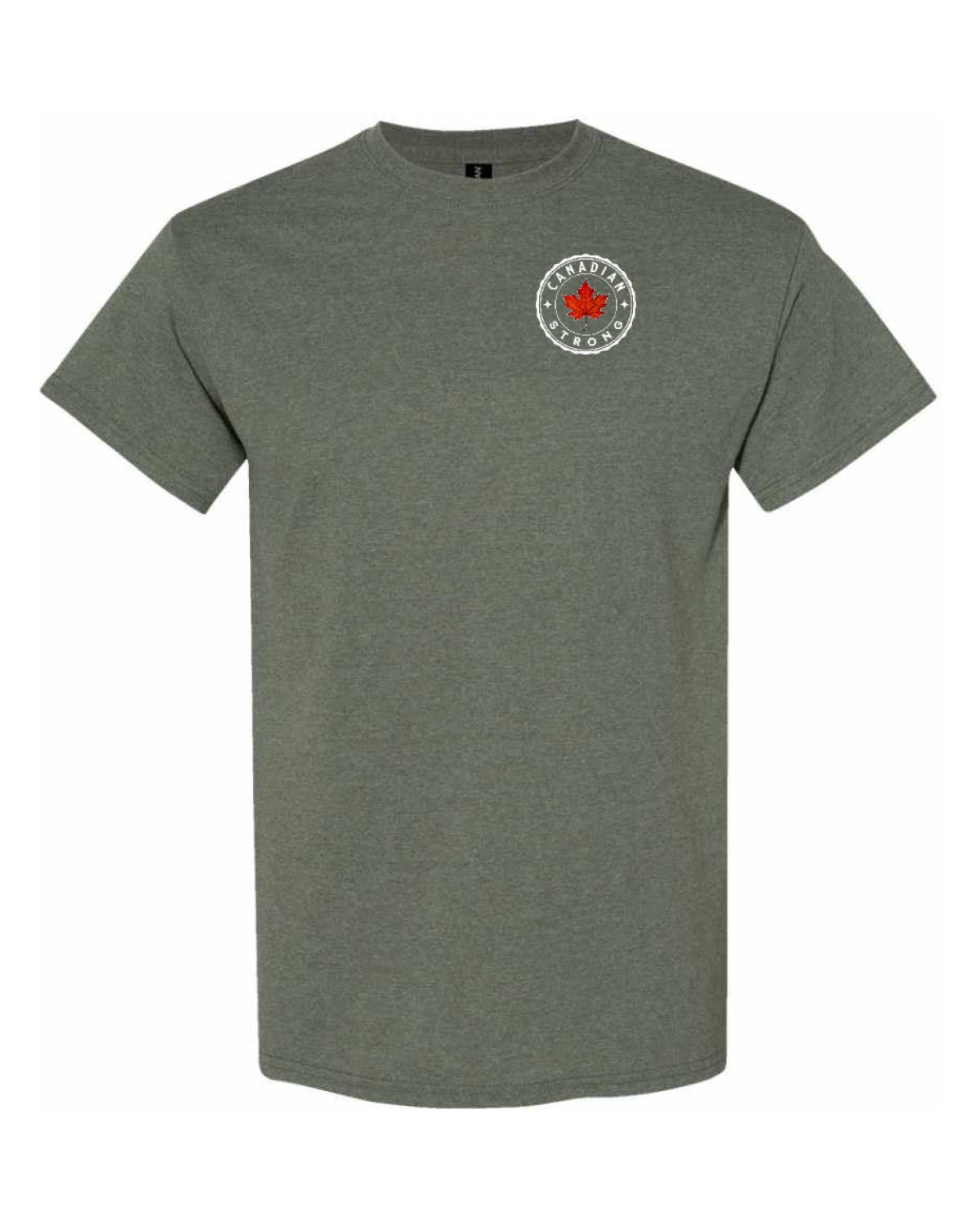 Canadian Strong Leaf Left Chest Men's Tee