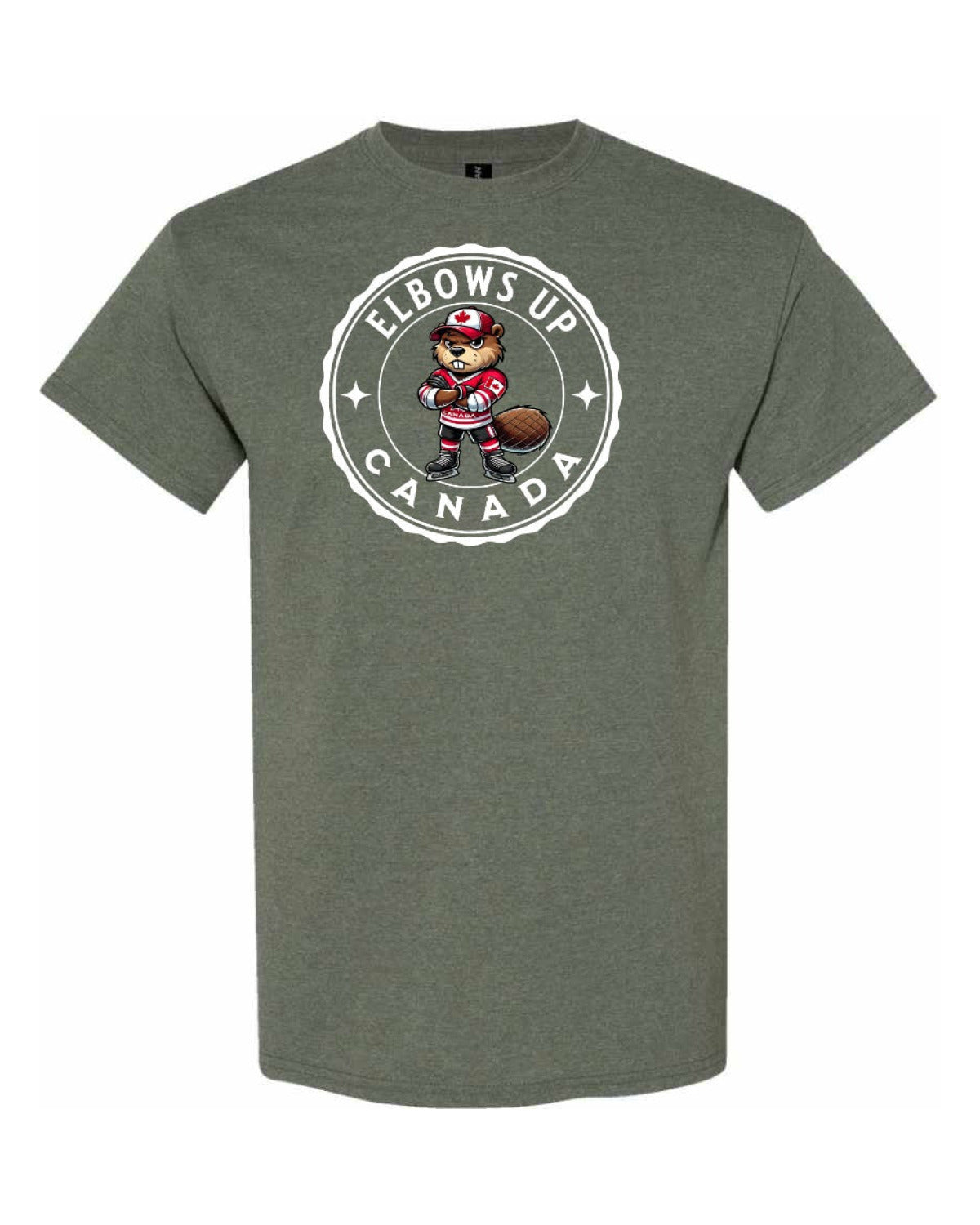 Elbows Up Hockey Beaver Men's Tee