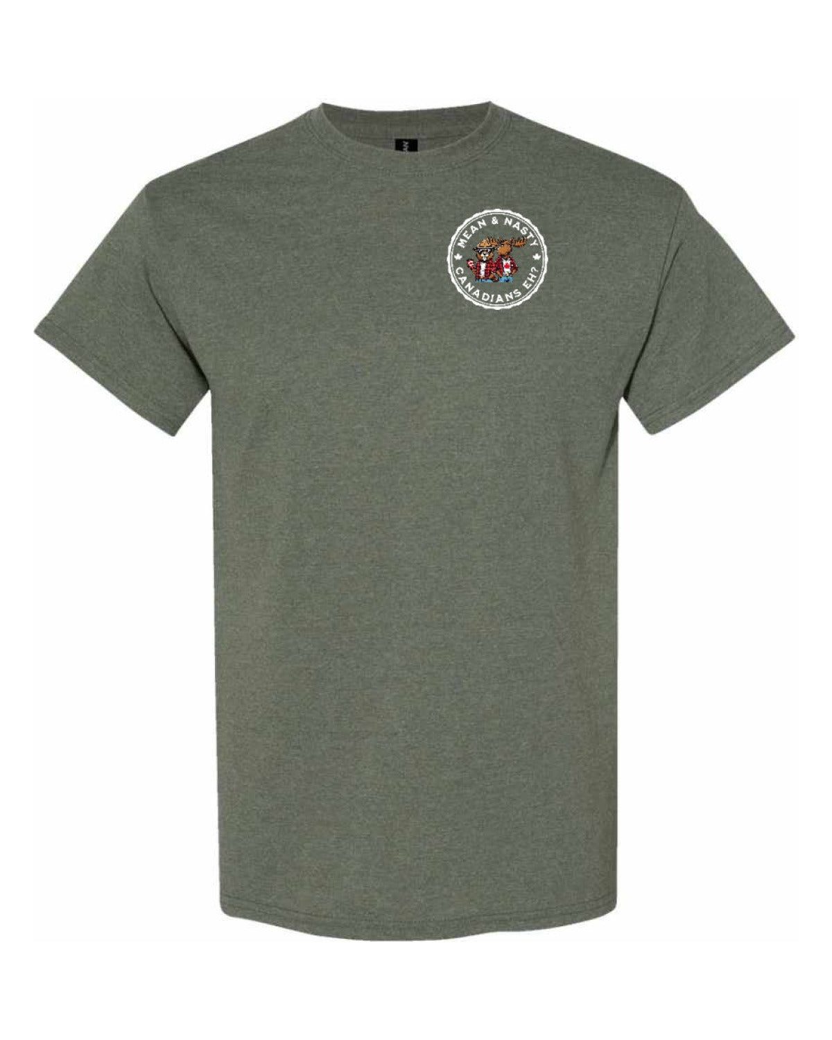 Mean and Nasty Canadian's eh ! Left Chest Men's Tee