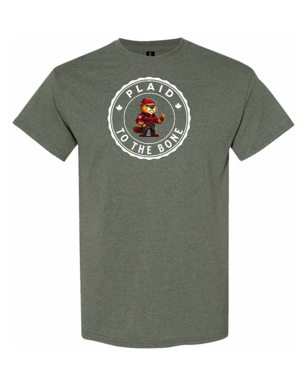 Plaid to the Bone Beaver  Men's Tee