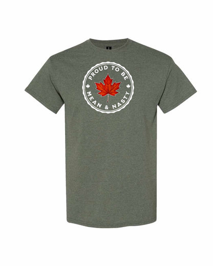 Proud to be Mean and Nasty Leaf Full Front Men's Tee - Gildan Canada (sewn Internationally)