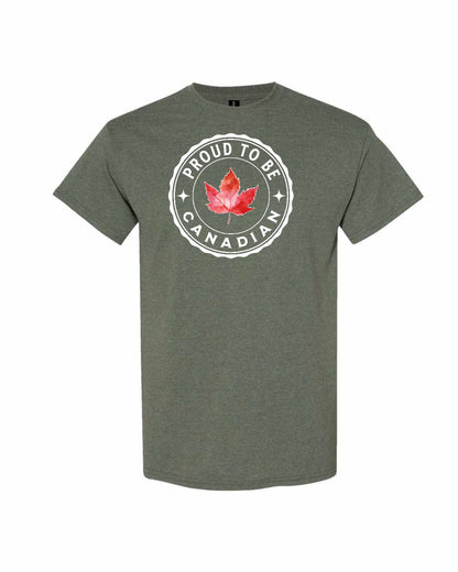 Proud to be Canadian Leaf Tee - Gildan Canada (sewn Internationally)