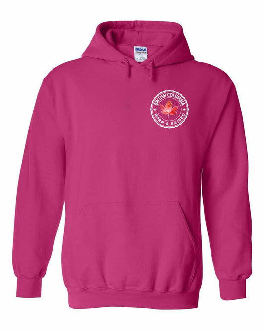 Born and Raised British Columbia Left Chest Pullover - Gildan Canada (sewn Internationally)
