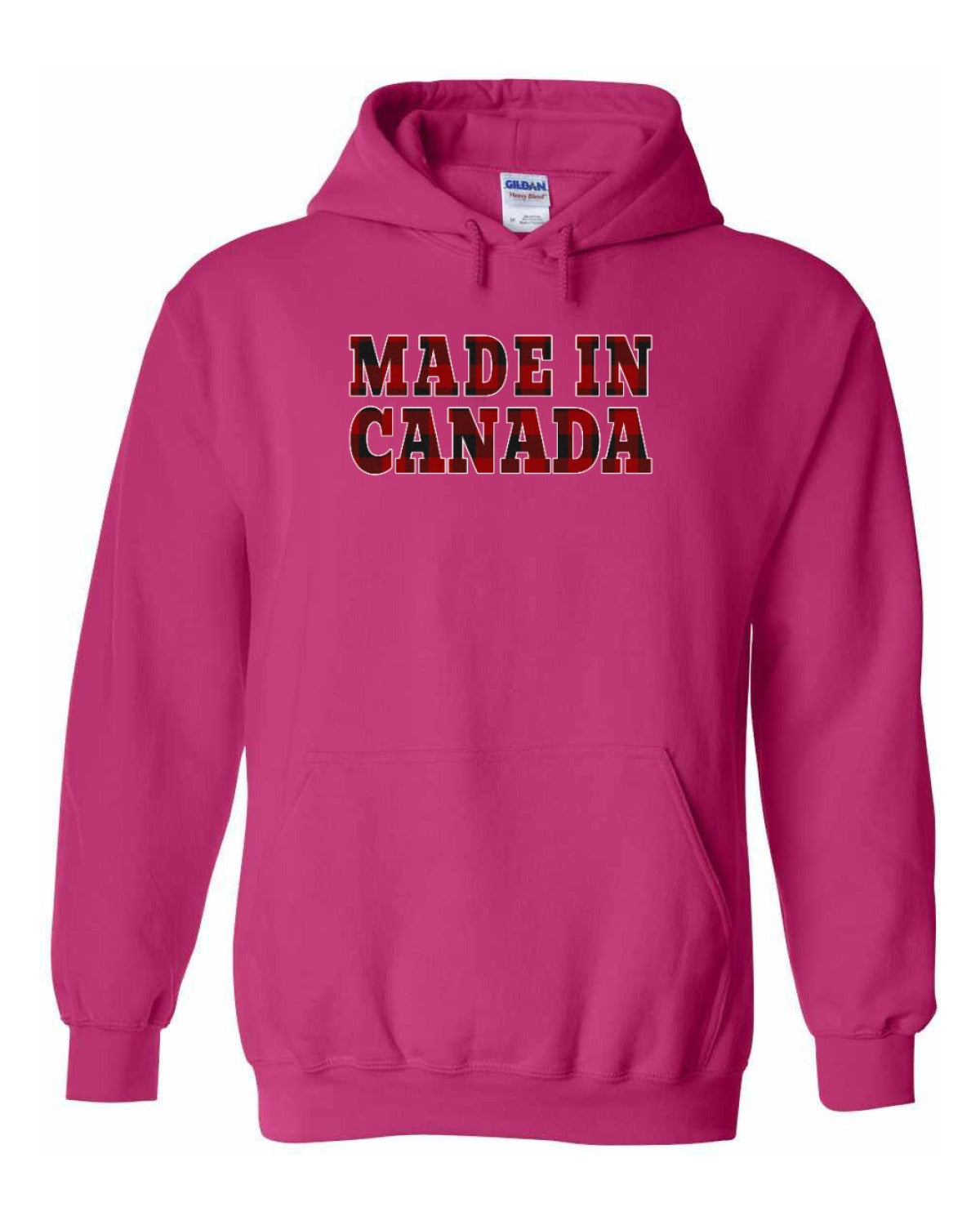Made in Canada Plaid Background Full Pullover - Unisex