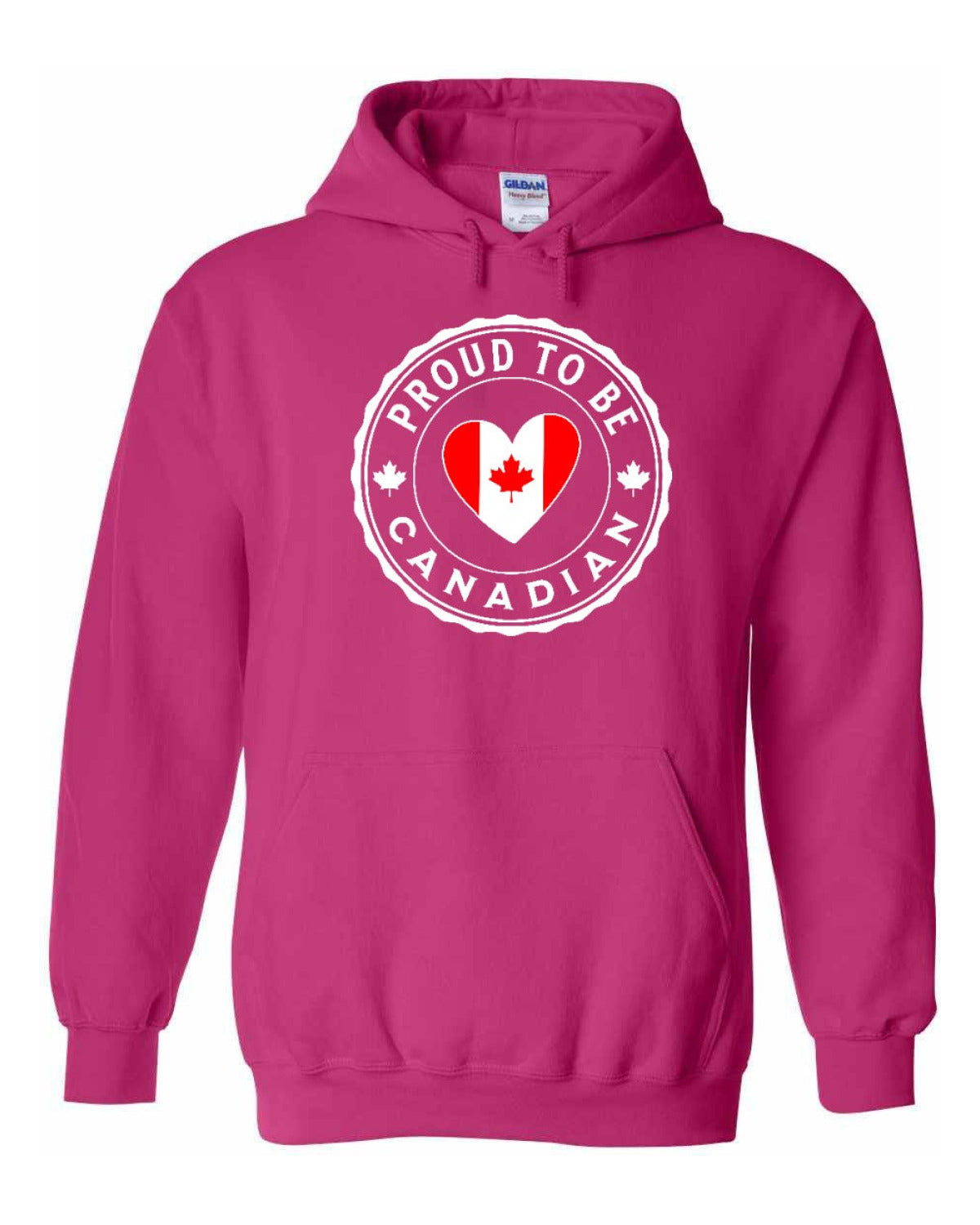 Proud to be Canadian Heart Flag Full Pullover - Unisex