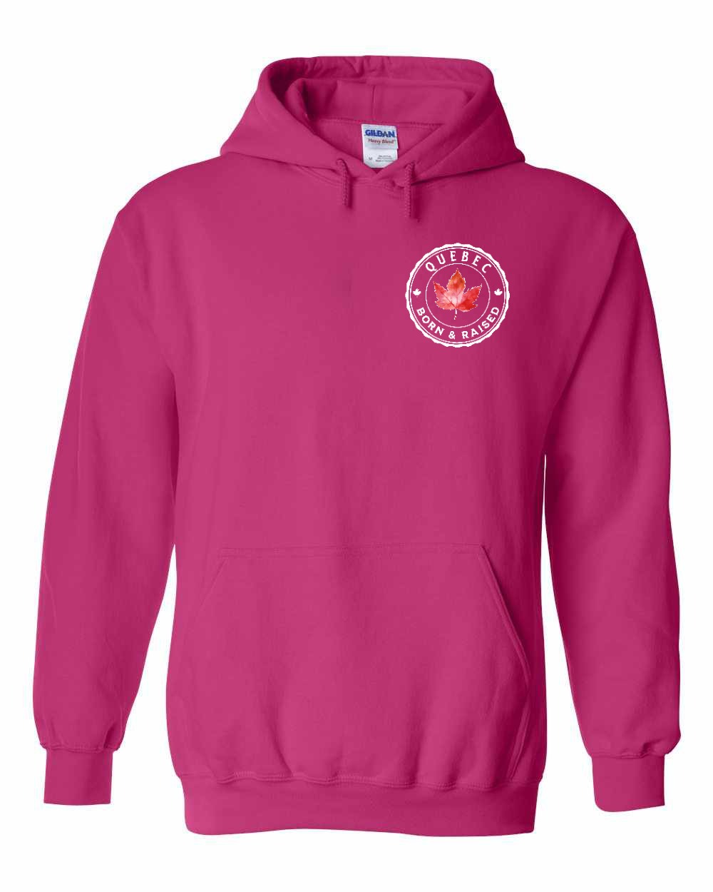 Born and Raised Quebec Left Chest Pullover