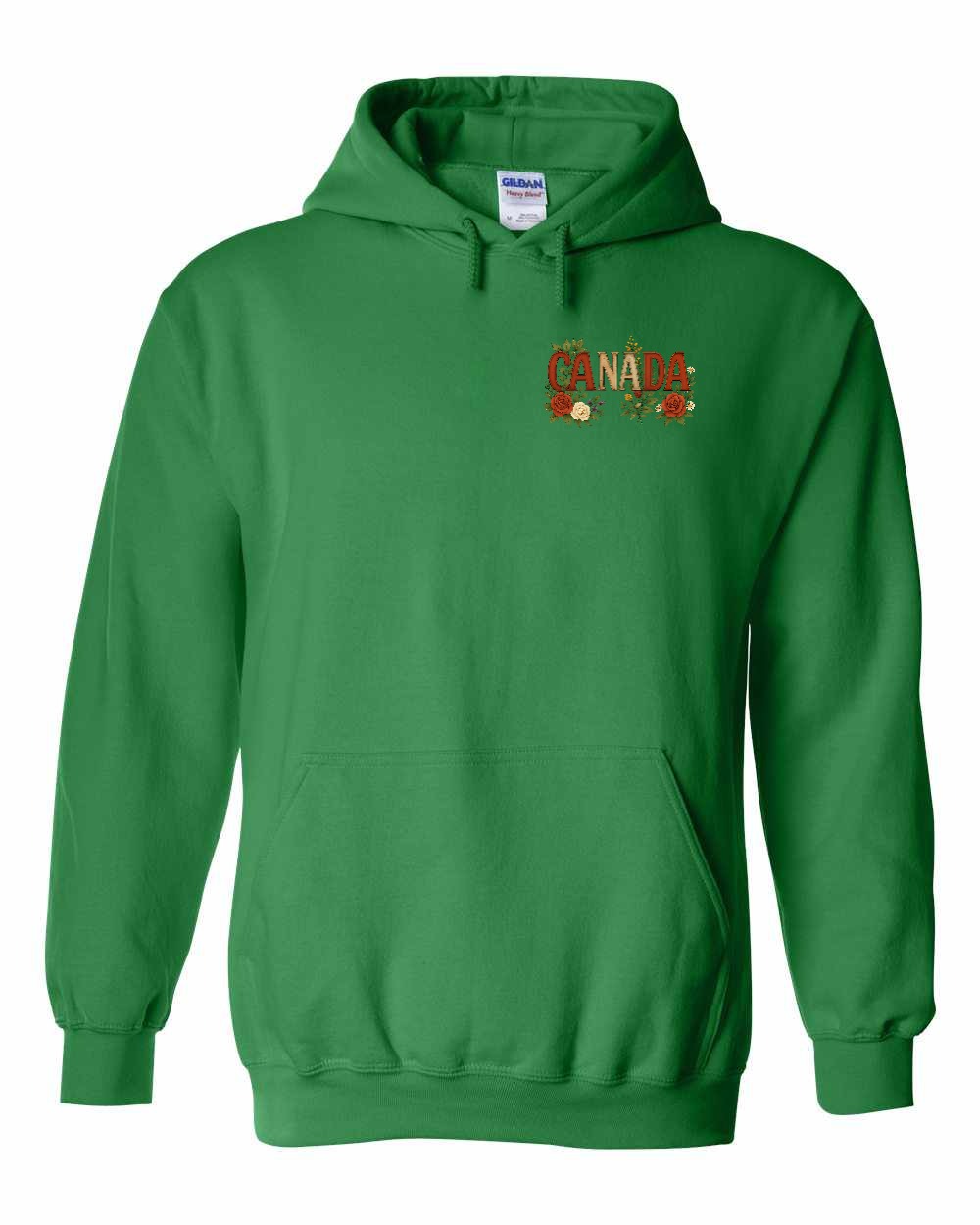Canada Flowers Left Chest Pullover