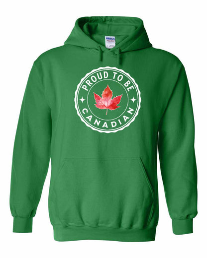 Proud to be Canadian leaf Full Front Pullover Hoodie