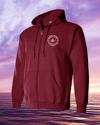 Proud to be Canadian leaf left chest Zip hoodie - Unisex