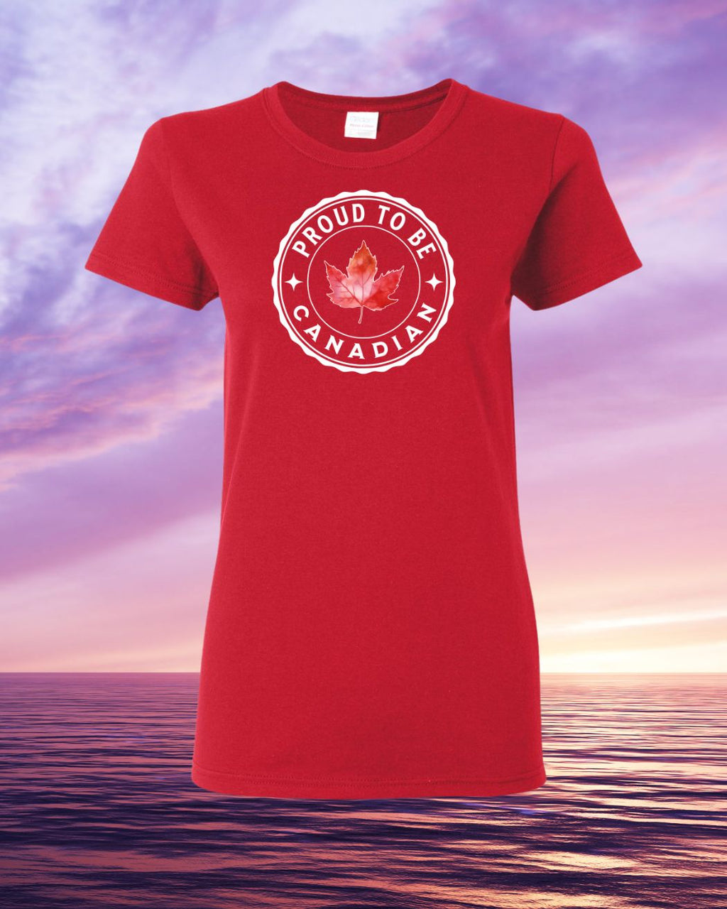 Proud to be Canadian Leaf  Women's Tee